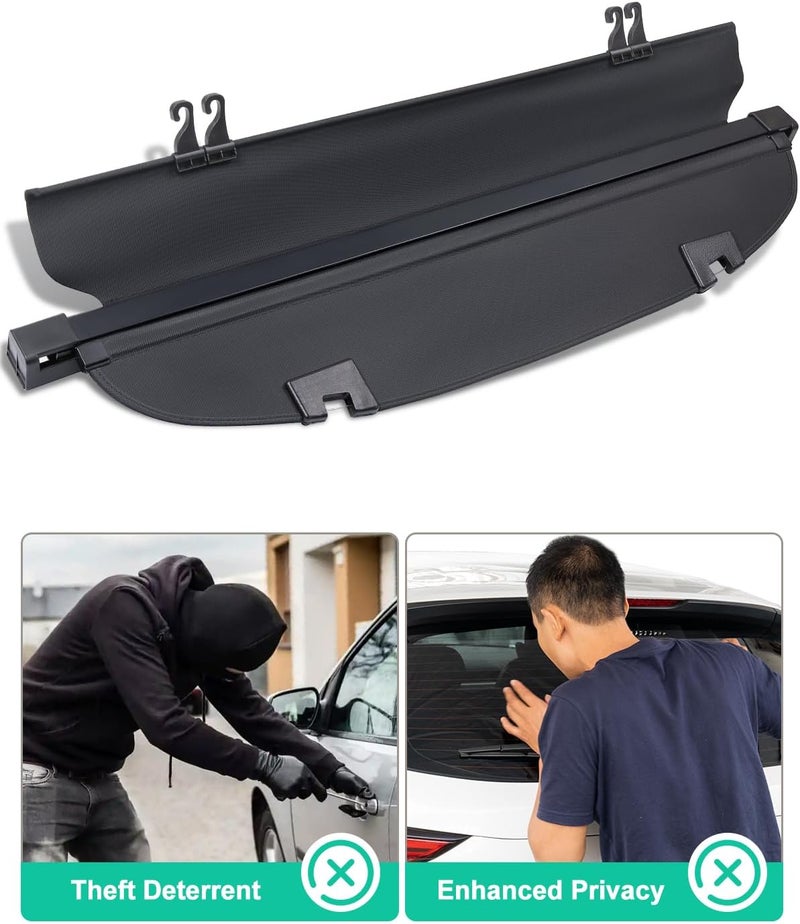 DiffCar ® Cargo Cover for Mazda CX5 2017-2025 | Car Accessories for Mazda CX-5 2025 2024 2023 2022 2021 2020 2019 2018 2017, Aluminum Retractable Cargo Cover Trunk Shield for CX5 Security Privacy - Image 4